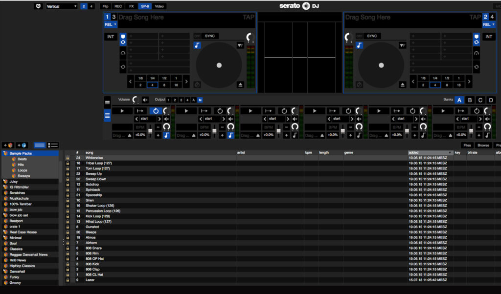 Beats, FX und Loops in Sample Packs.