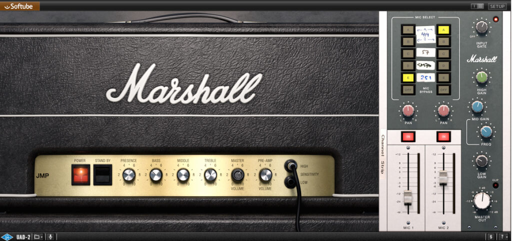 UAD Marshall JMP 2203: Crunch Sound-Setting