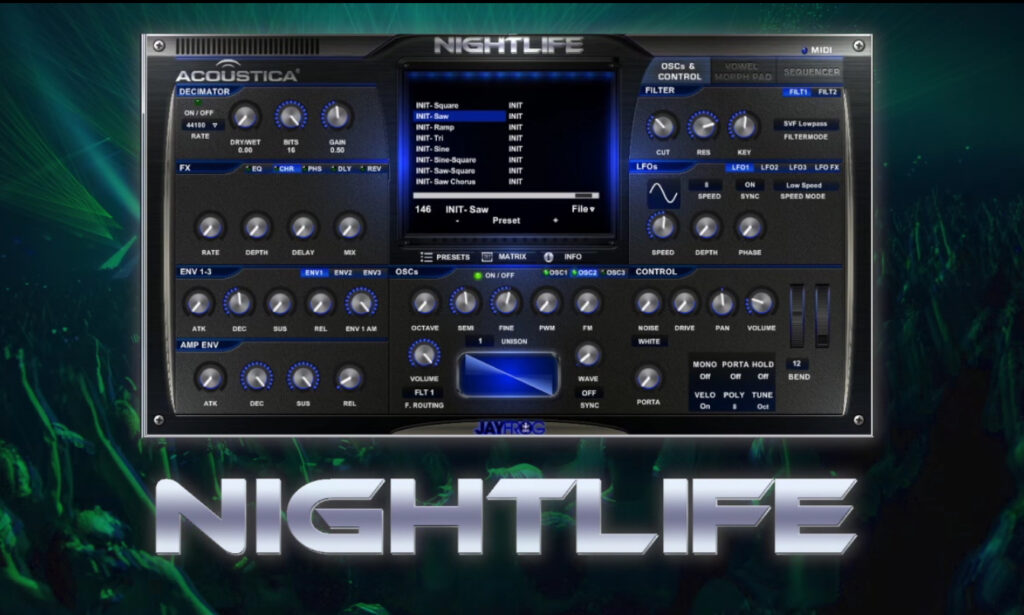 Acoustica Nightlife (Bild: YouTube / Mixcraft - Music Recording Software)