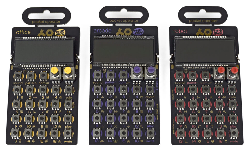 Der PO-24 Office, der PO-20 Arcade und der PO-28 Robot!