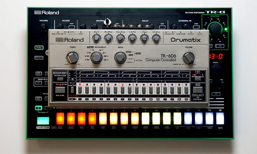 Ab sofort kann man die Sounds des Klassikers TR-606 Drumatix in der Tr-8 benutzen!