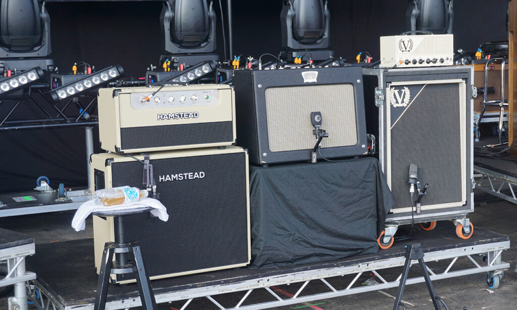 Drei Boutique Amps im Einsatz bei James Bay: Favorit Tone King, Victory und Hamstead