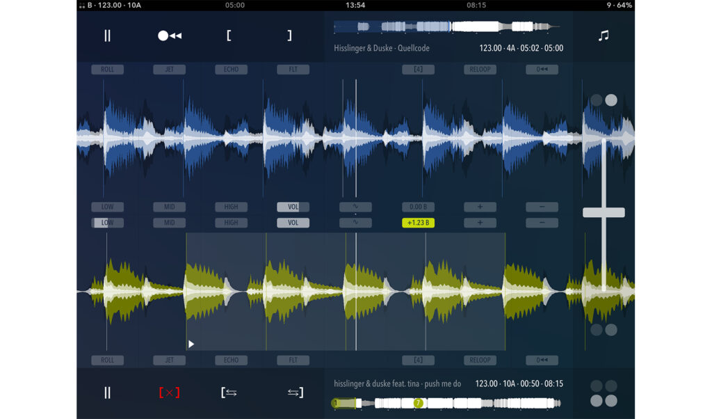 Auto Cross Bass und Beat Loop in Aktion