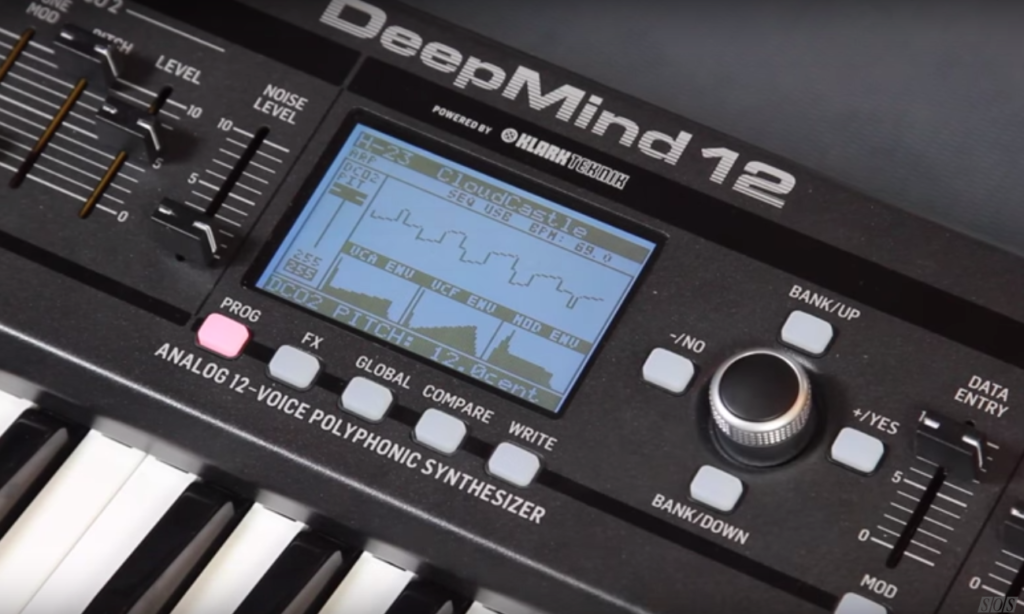 Behringer DeepMind 12 Analogsynthesizer (Bild: YouTube / Sound on Sound magazine)