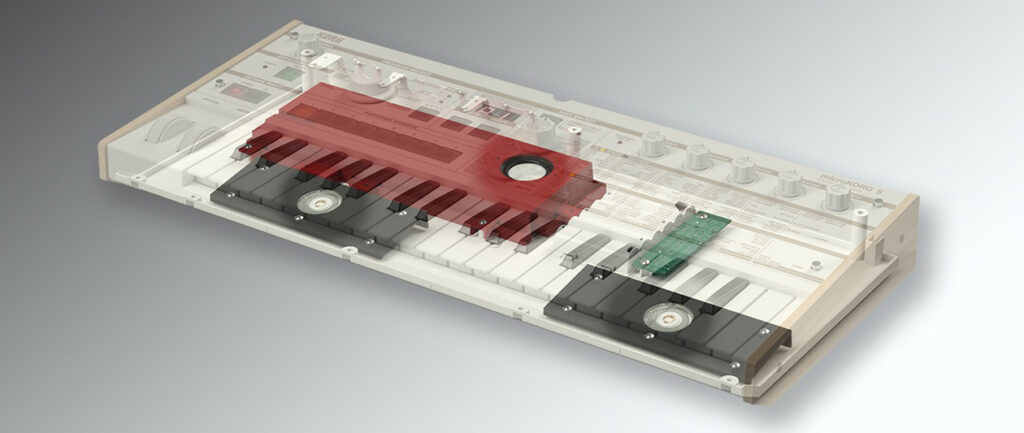 Das 2.1 Lautsprechersystem des microKORG S (Bild: zur Verfügung gestellt von Korg)