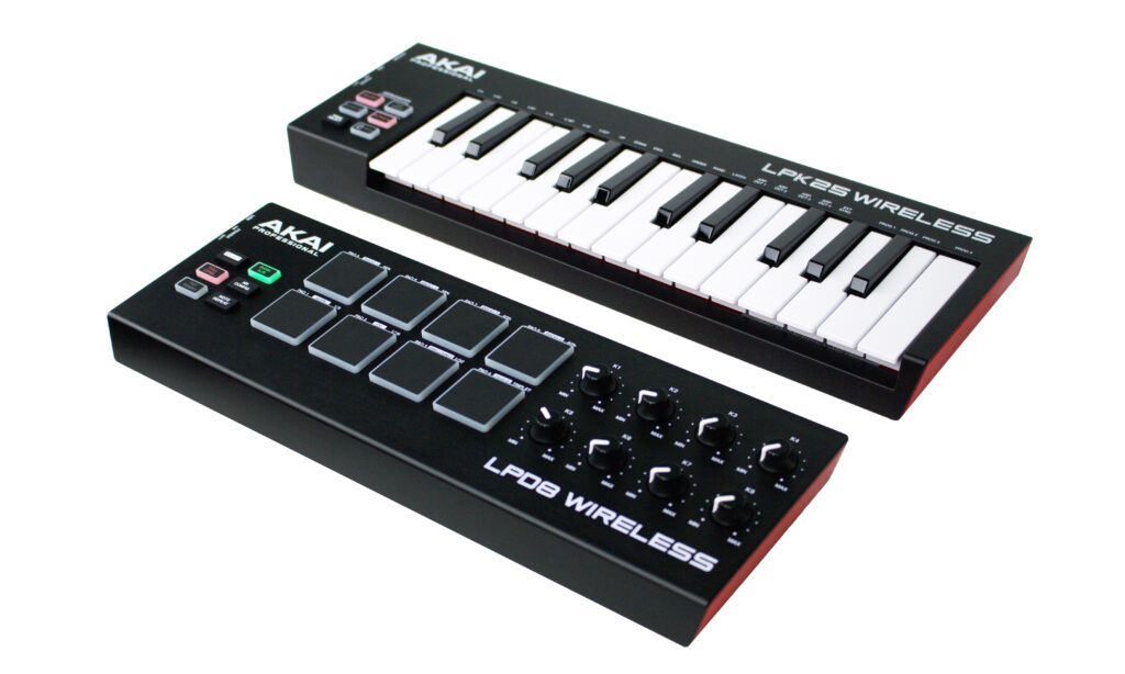 Die AKAI LPK25 und LPD8 Controller gibt es nun mit drahtloser Bluetooth-Schnittstelle.