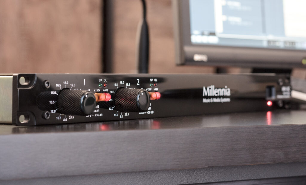 Millennia HV-3C während des Tests im Studio