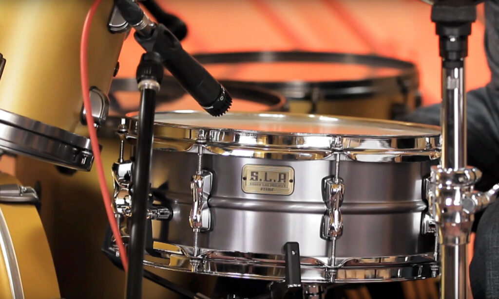 Die Tama SLP Classic Dry Aluminium Snare / Bild: Screenshot Tama Promo-Video Channel: Joe Bergamini