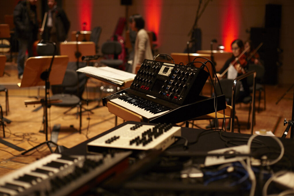 Marc Romboys Live-Setup bei seinem Auftritt mit den Dortmunder Philharmonikern! (Photo: mit freundlicher Genehmigung von Marc Romboy)