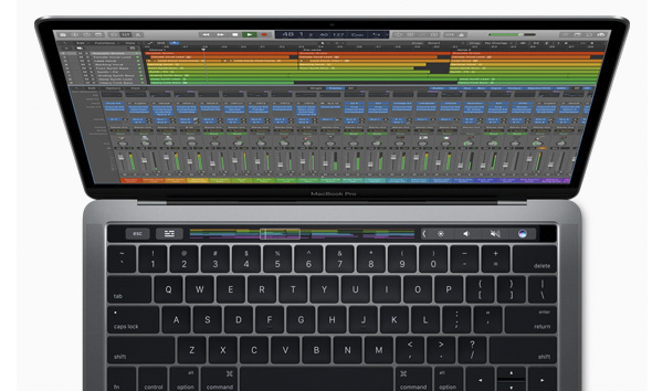 Die Touch Bar der MacBook Pro Serie ermöglicht direkte Interaktion mit der Software. ( Screenshot von der Apple Website)