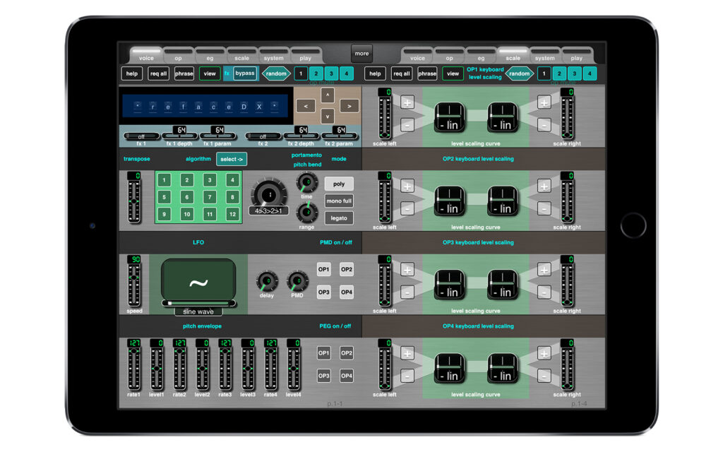 Der Voice Editor MDDX1 für den Yamaha reface DX Synthesizer (Bild: mididesigner.com)