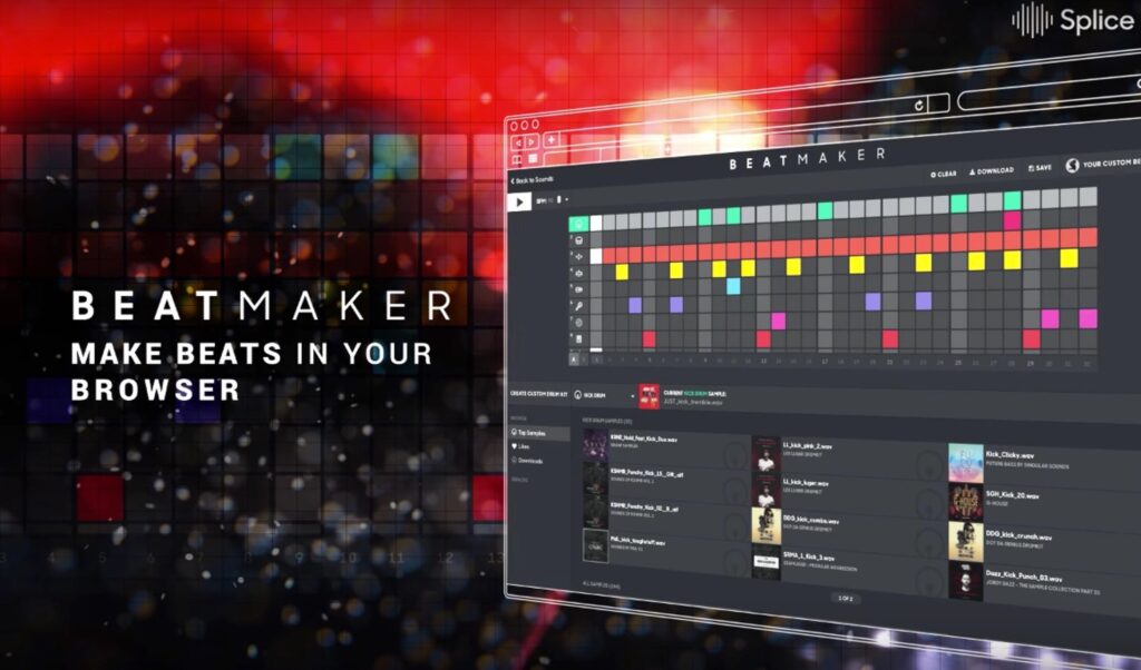 Im Online-Drumsequencer "Beatmaker" werden die Grooves programmiert und die Samples aufeinander abgestimmt. (Bild: youtube/Pioneer DJ)