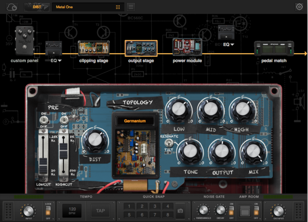 BIAS Pedal Software: Output Stage Modul