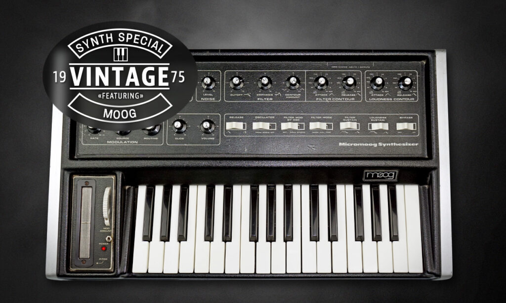 Moog Micromoog Vintage Synth. (Quelle: Bonedo)