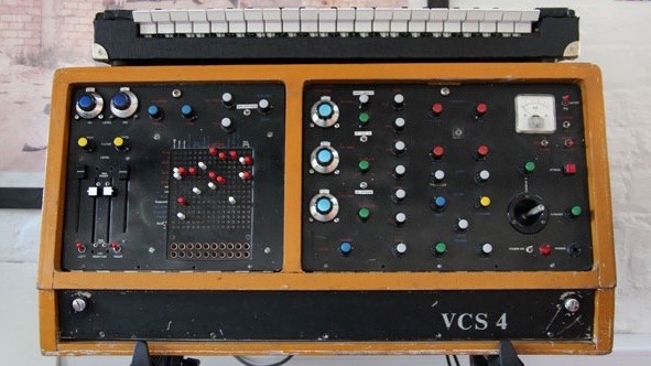 Matt Blacks ultrararer EMS VCS 4. Von dem englischen Synthesizer gibt es nur zwei Prototypen. (Bild: mit freundlicher Genehmigung von Matt Black)