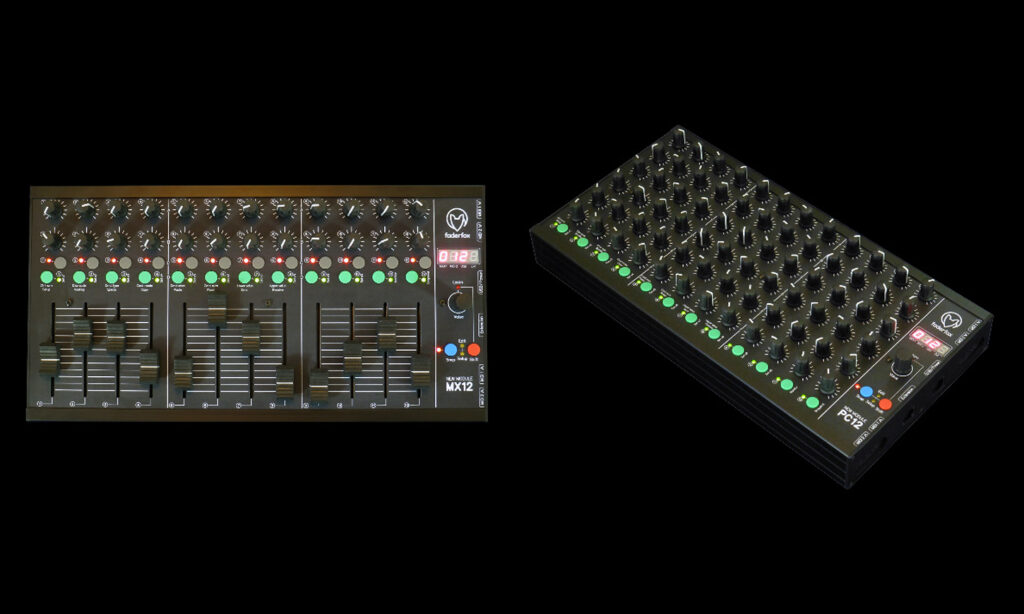 (Foto: Faderbox / MX12 und PC12 Midi Hardware Controller)