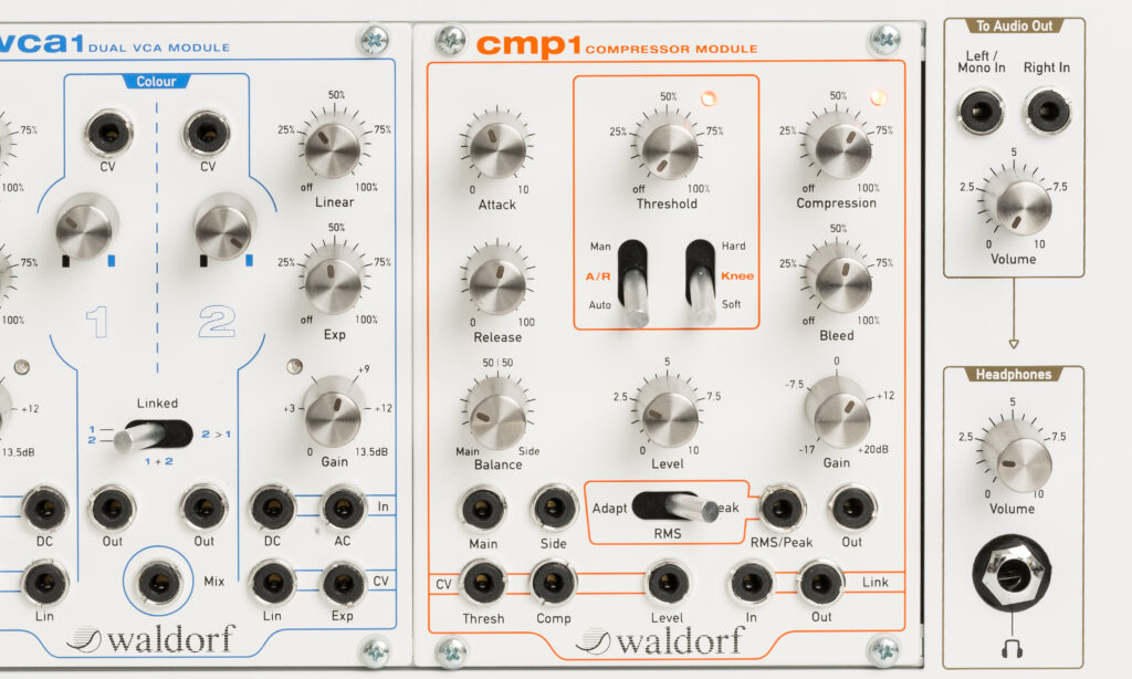 Mit dem cmp1 bietet Waldorf einen Kompressor im Eurorack-Format an.