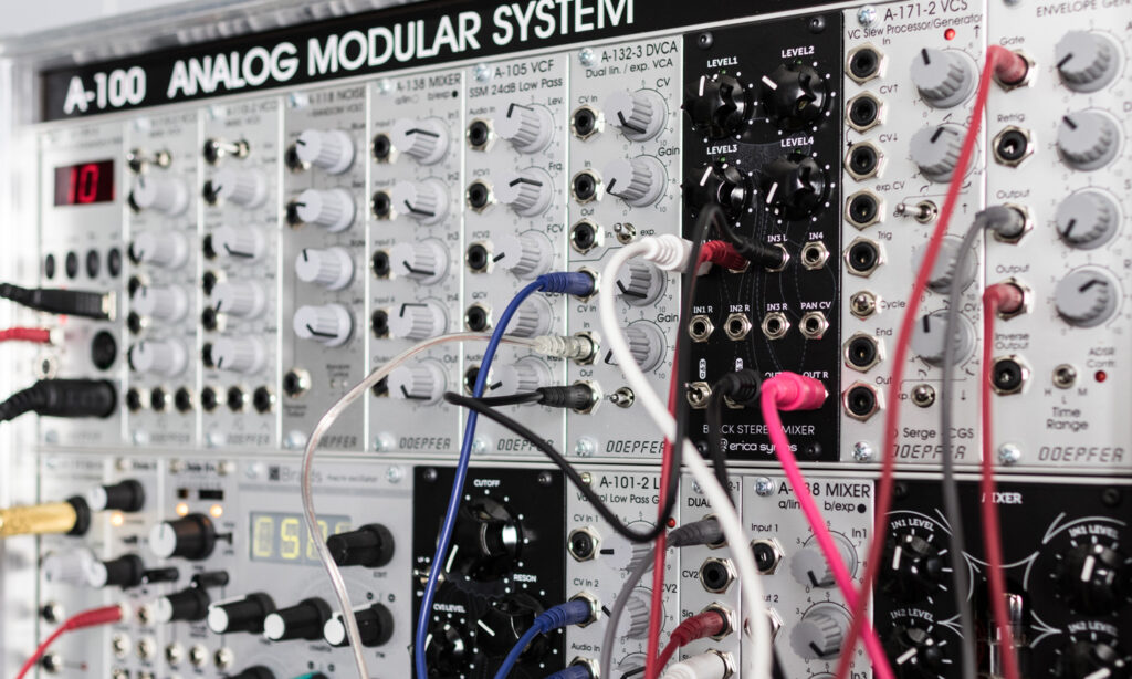 Doepfer Modularsystem. Ein Klassiker aus Gräfeling. (Foto: Marcus Schmahl)