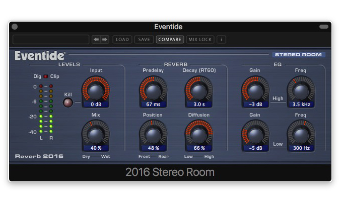 Stereo Room 2016 ist die Nachbildung des 80er-Jahre-Hardware-Reverbs.