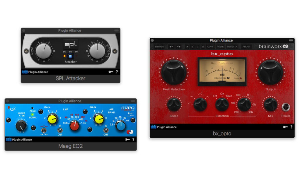 Das Bundle im Bundle: SPL Attacker, Mäag Audio EQ 2 und Brainworx bx_opto