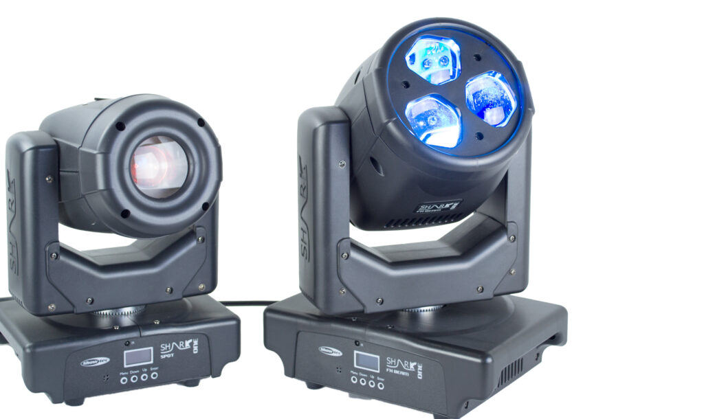 Showtec Shark Beam FX One und Showtec Shark Spot One