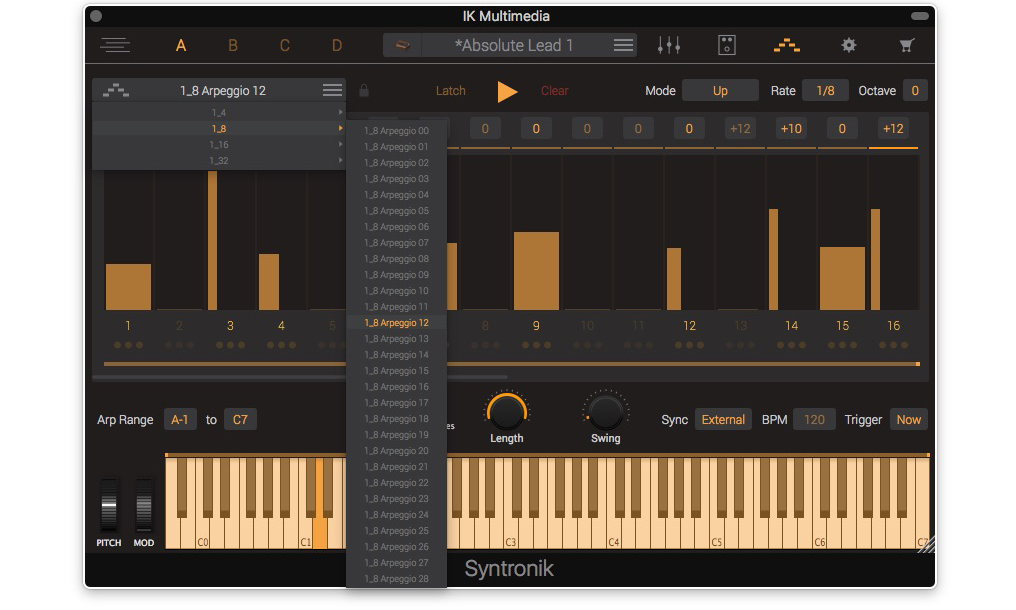 Fotorealistische Bedienoberflächen verfügen je nach Synth über entsprechende Parameter.