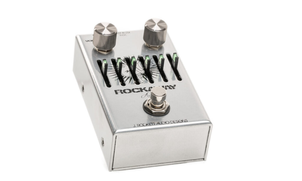 Der J. Rockett Rockaway Archer Overdrive mit integriertem Equalizer liefert flexible klassische Rocksounds und ist jeden Cent wert.