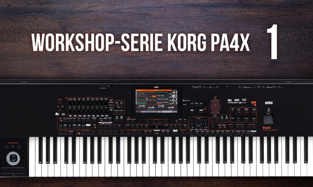 Workshop Korg Pa4X-Serie OS 2.0 #1: Überblick. (Foto: Korg / ©Hintergrund: Shutterstock / Suti Stock Photo)