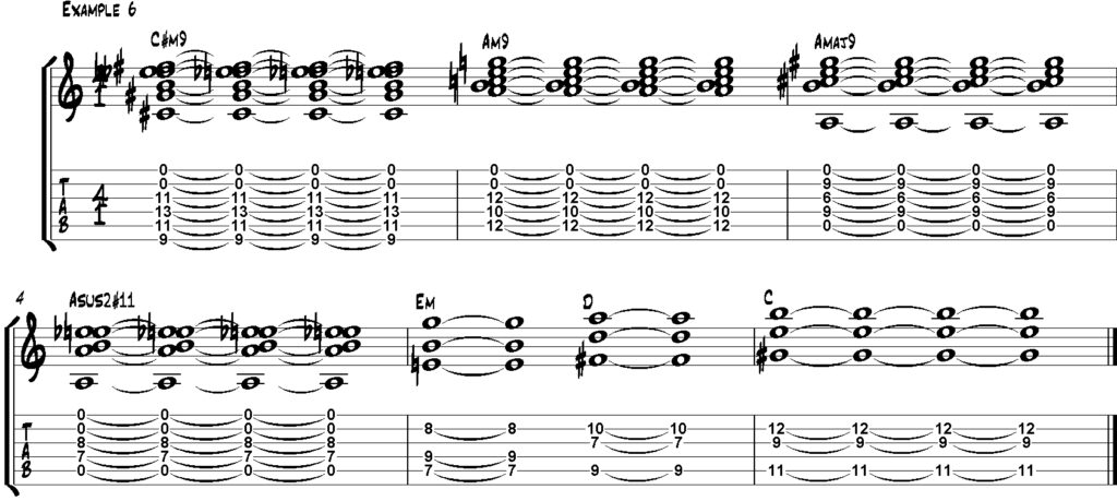 Voicings - Notenbeispiel