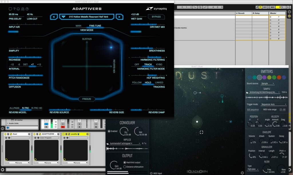 Bildschirmfoto Dust und Adaptiverb
