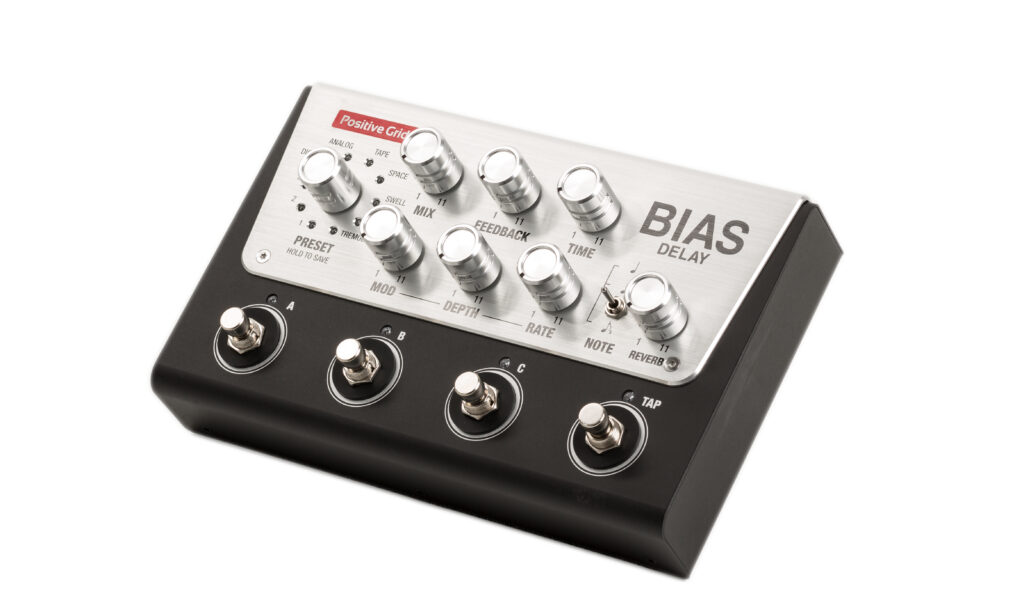 Das Positive Grid Bias Delay punktet mit der hohen Qualität der Effektsounds, seinen flexiblen Einsatzmöglichkeiten und einem innovativen Konzept.