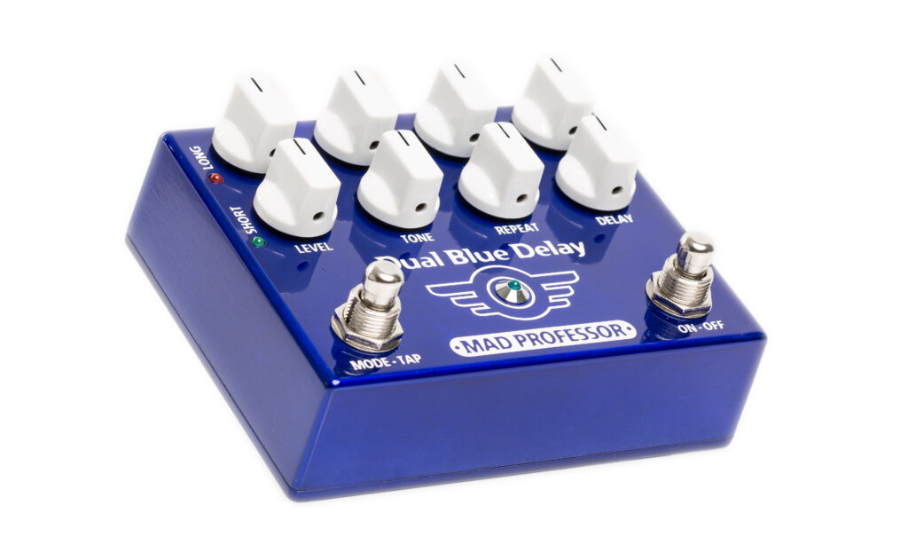 Das Mad Professor Dual Blue Delay ist ein flexibles Arbeitsgerät mit einfacher Bedienung und tadelloser Verarbeitung.