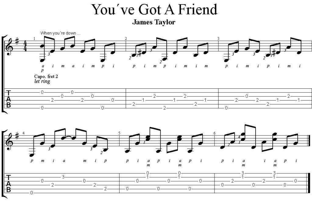 You’ve Got A Friend (James Taylor)