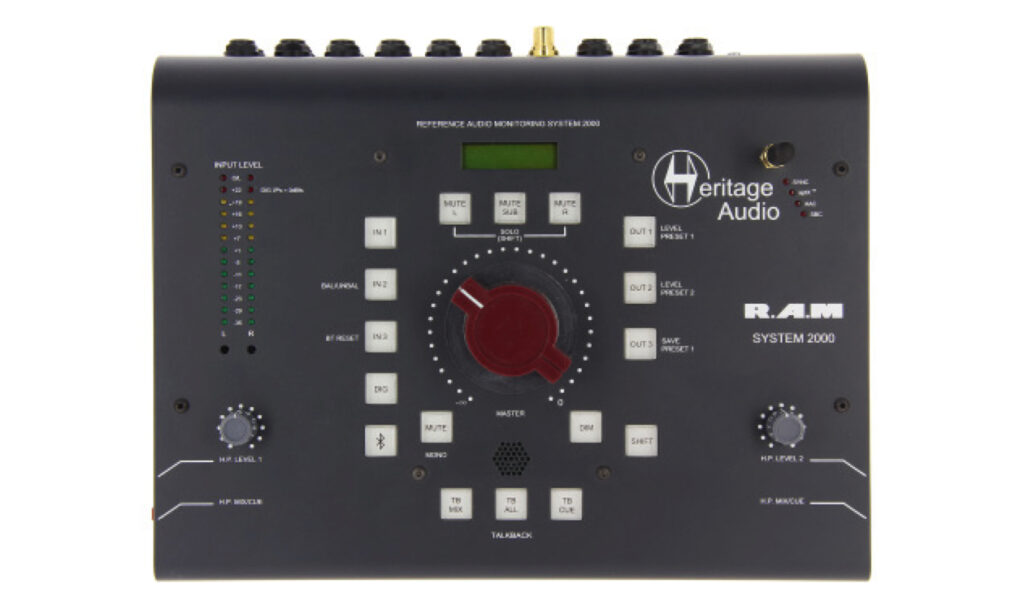 Heritage Audio RAM System 2000 - Desktop-Monitoring-Controller mit Bluetooth-Anbindung