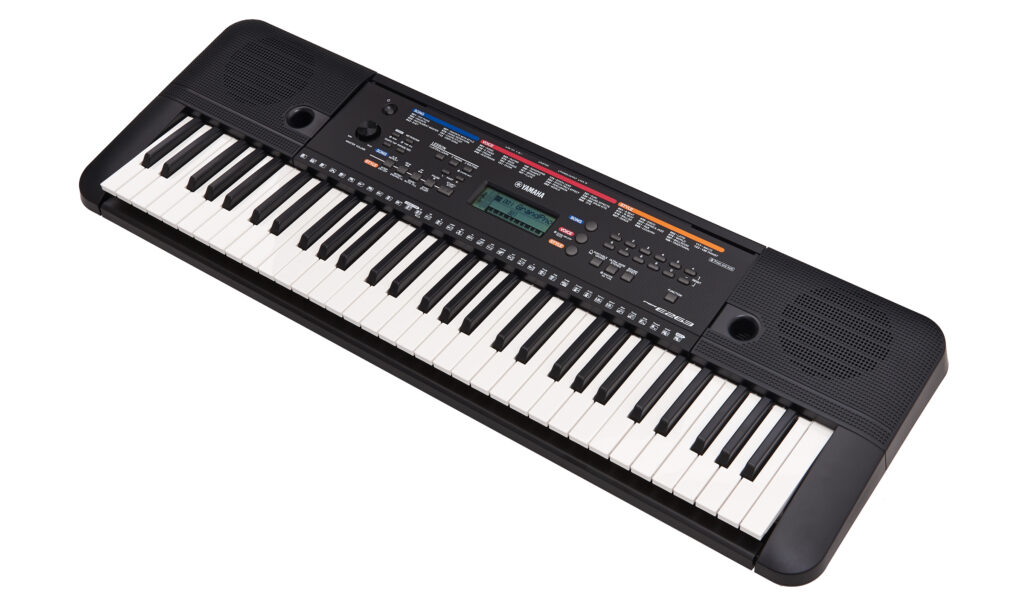 Das größte Manko des Yamaha PSR-E263 ist die fehlende Anschlagdynamik.