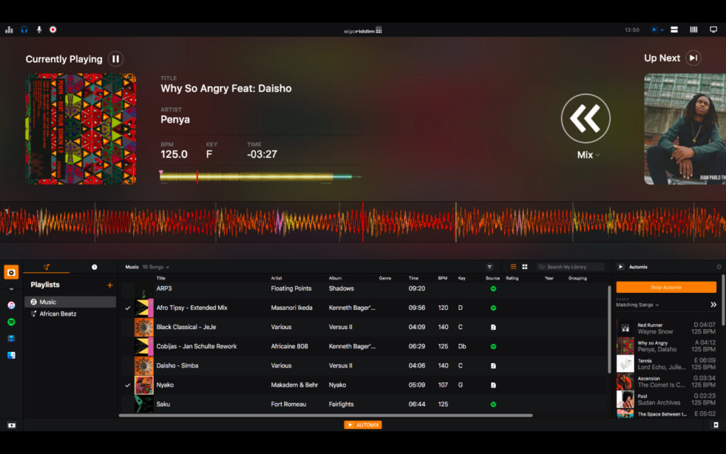 Ein Killertool in Djay Pro 2: die Matchfunktion im Automixer überrascht mit treffsicheren Tunes.