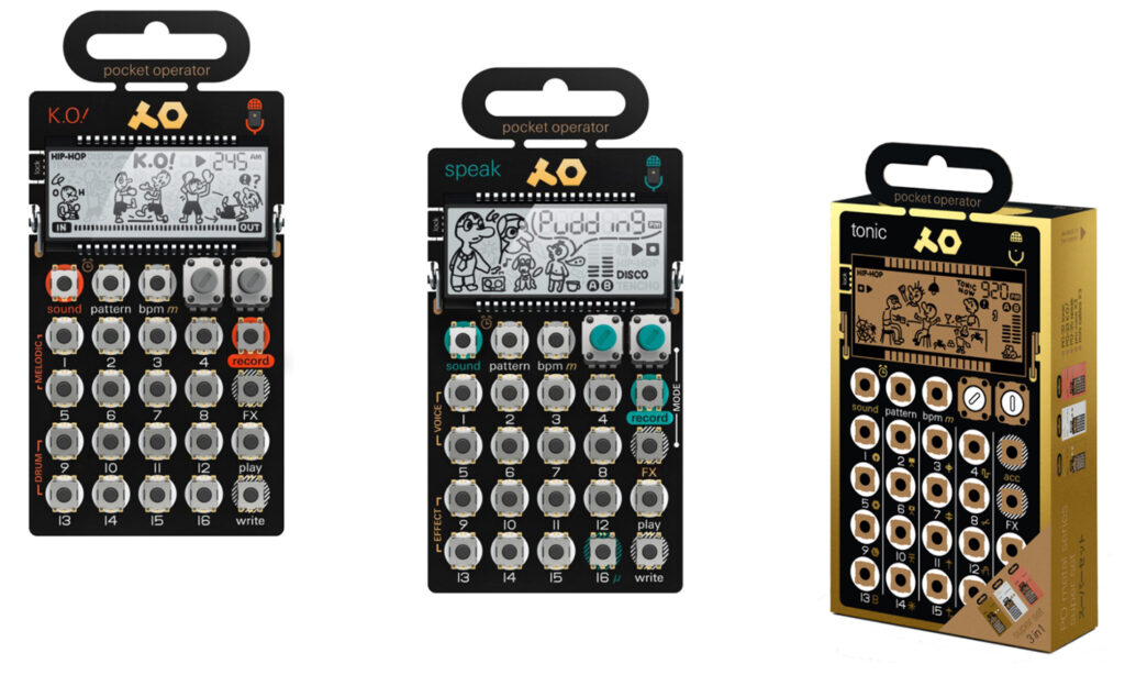 Teenage Engineering PO-33, PO-35 und PO-30 Superset (Bild: zur Verfügung gestellt von Teenage Engineering)