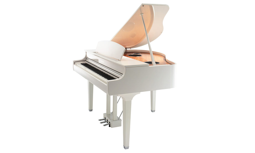 Yamaha Clavinova CLP-695GP [Ausführung: Polished White]. (Bild: Yamaha)