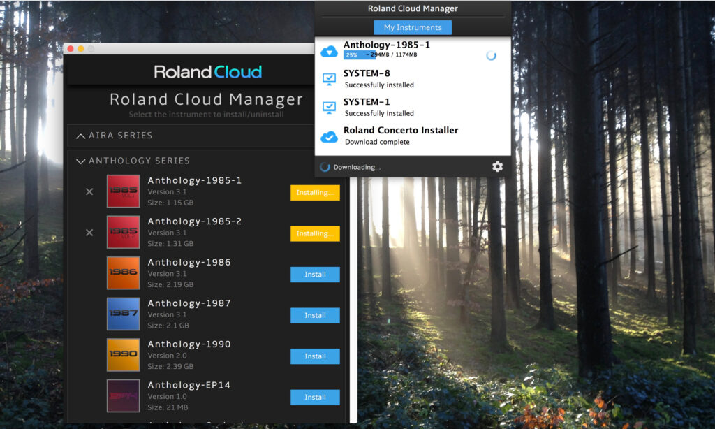 Der Roland Cloud Manager