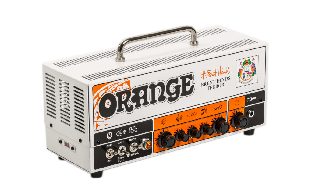 Das Brent Hinds (Mastodon) Signature-Modell von Orange ist ein vielseitiger Amp für geschmackvolle Gitarrenklänge mit einer integrierten, effektiven Leistungsreduzierung.