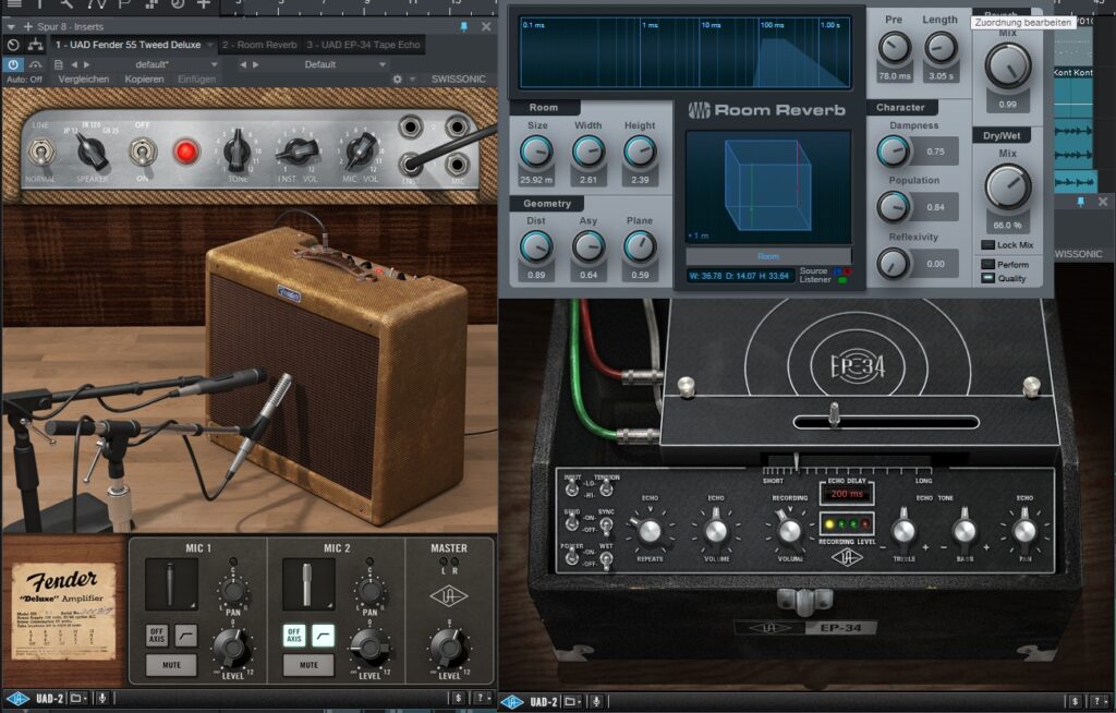 Setup mit UAD PlugIns