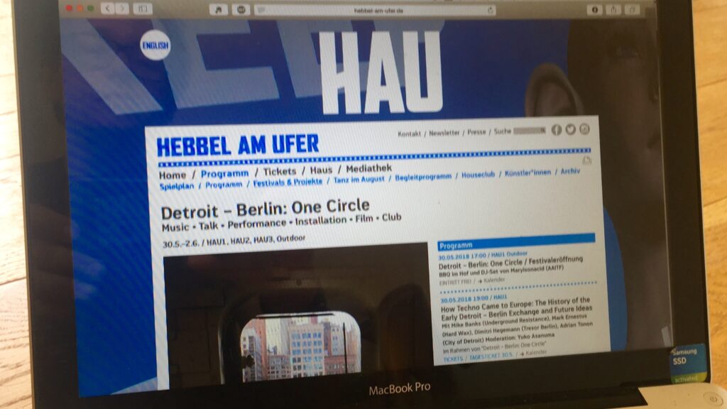 Detroit - Berlin: One Circle findet im HAU1, 2 und 3 statt.