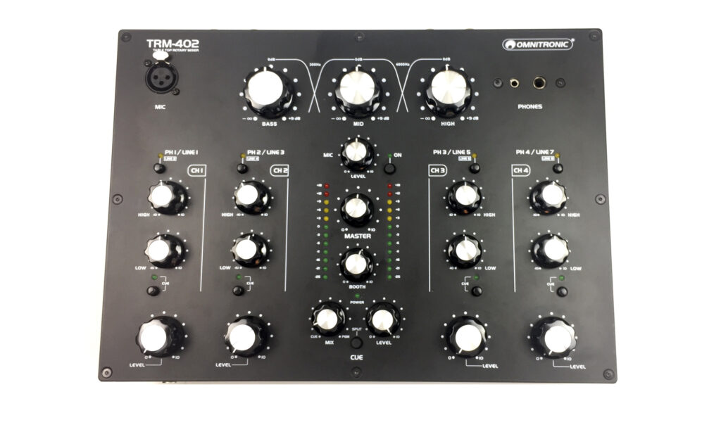 4-Kanal Rotary-Mixer: Omnitronic TRM-402