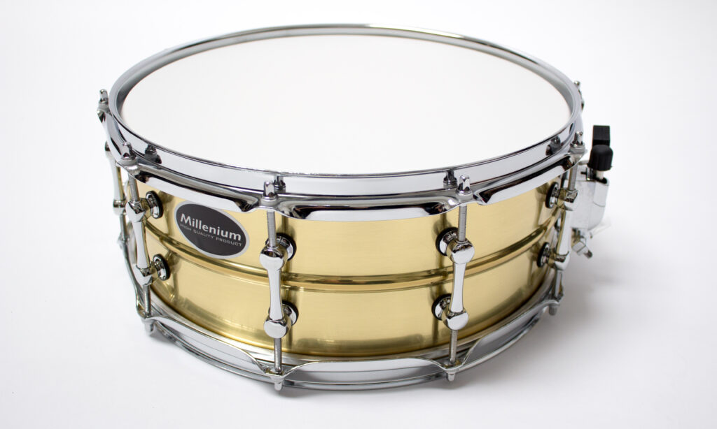 1_Millenium_14x5.5_Power_Brass_Snare_Header