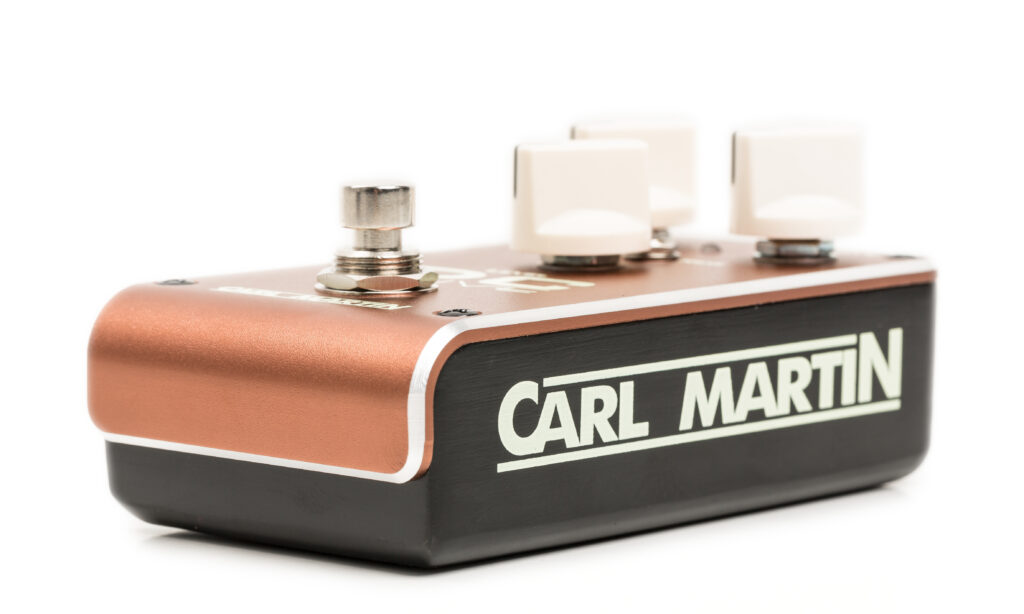 Das Carl Martin DC Drive 2018 Overdrive-Pedal deckt vom zarten Crunch bis zum fetten Leadsound einen weiten Bereich ab.