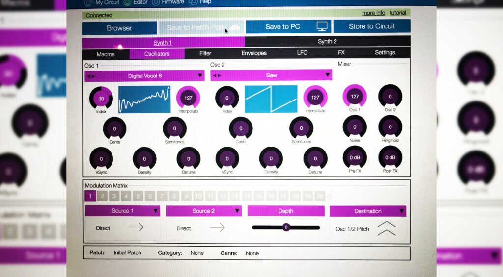 Novation Circuit Editor (Foto: Gearnews)