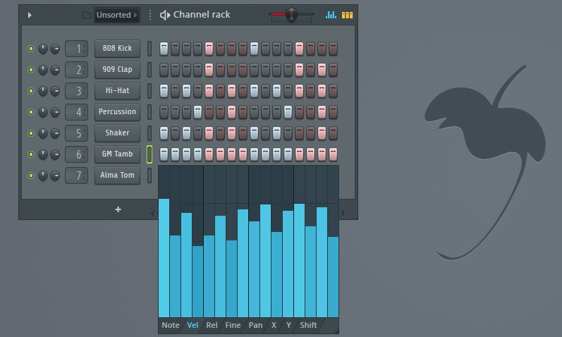 Graph Editor im Channel Rack ermöglich präzises Programming im Step Sequencer