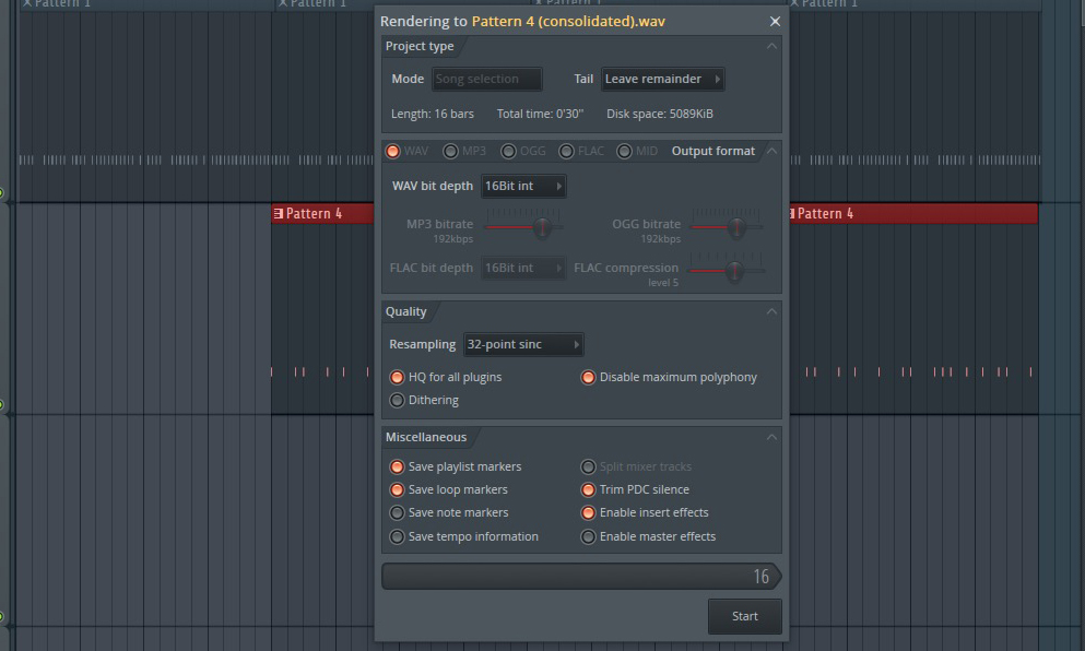 Bounce-in-Place jetzt auch in FL Studio: Consolidate Clips