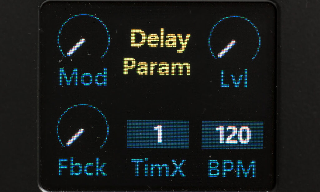 Der Delay-Effekt kann nur einem Instrument zugeordnet werden.