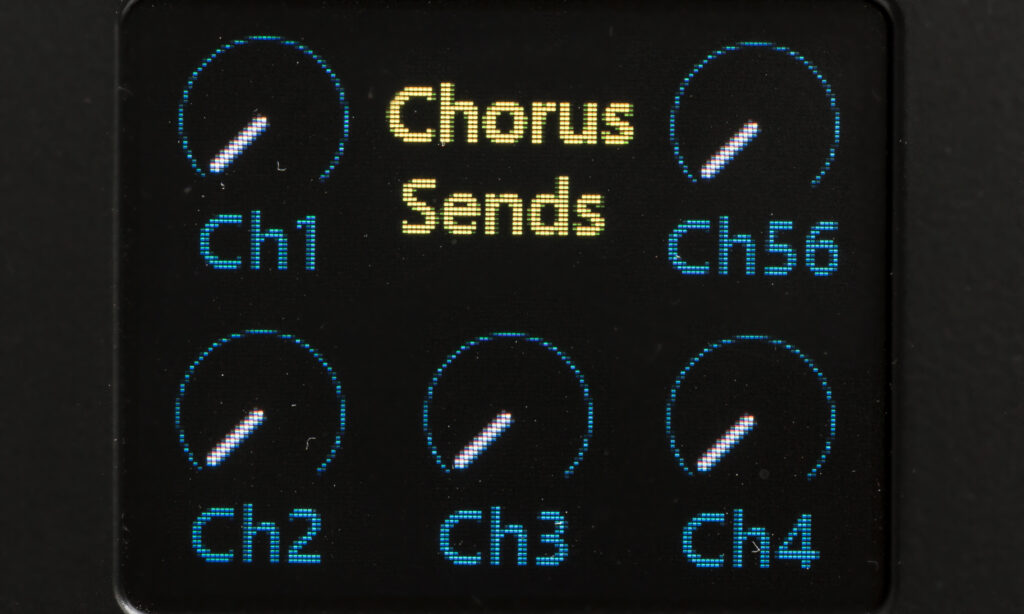 Auch ein Chorus-Effekt ist mit an Bord und kann den Eingangskanälen zugeordnet werden.